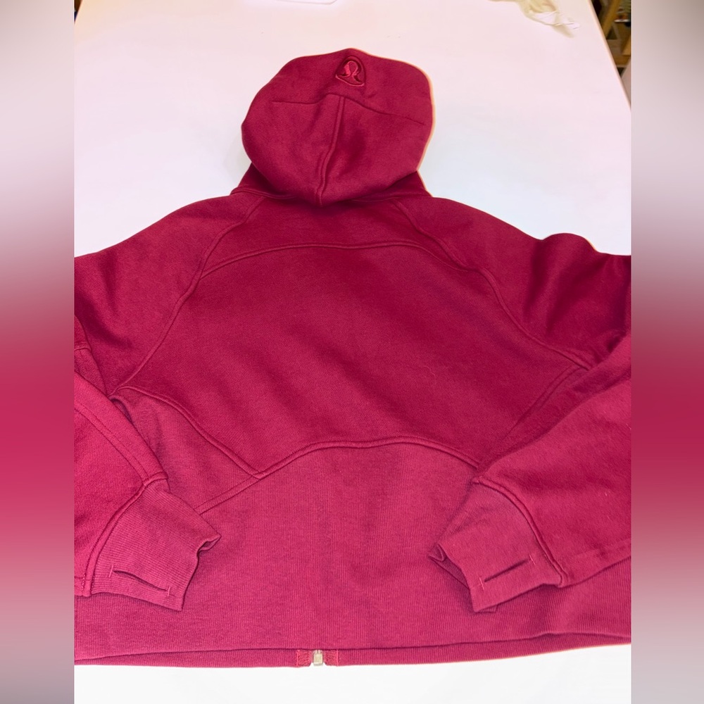 Lululemon Overized cropped scuba full zip XS/S pomegranate - Picture 10 of 10